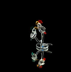 Preciosa Parrots on Branch Figurine