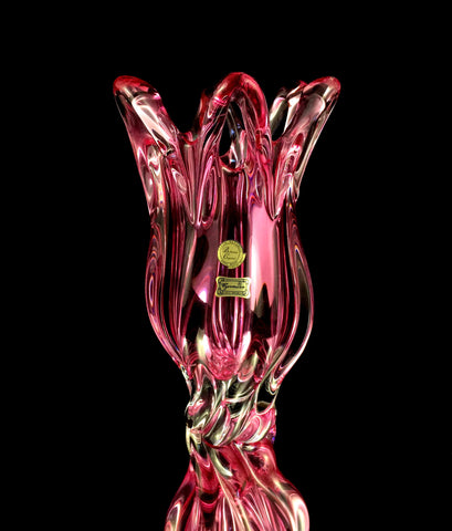 Preciosa Crystal Pink Vase